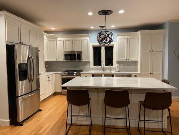 After Cabinet Refinishing Brookline, NH